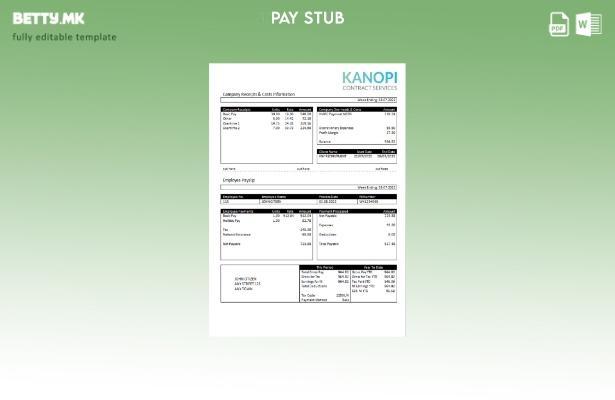 модерен стил Обединетото Кралство Шаблон за компанија за платен список за услуги